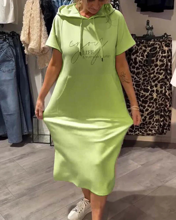 SASKIA™ | CASUAL HOODIE DRESS