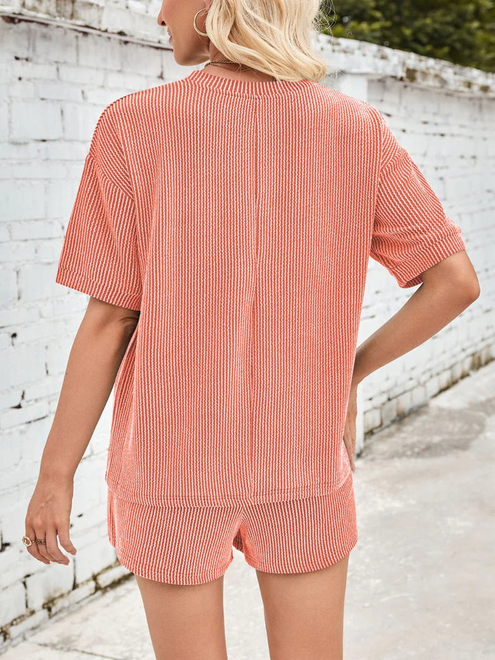 JINTE™ | COMFORTABLE RIBBED FABRIC LOUNGEWEAR SET