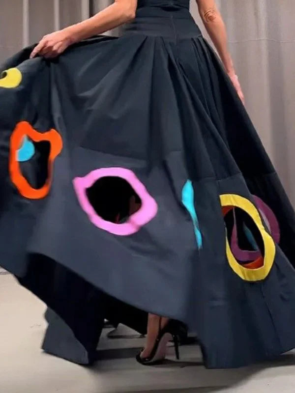 SERENA™ | SLEEVELESS HOLLOW PLEATED MAXI DRESS