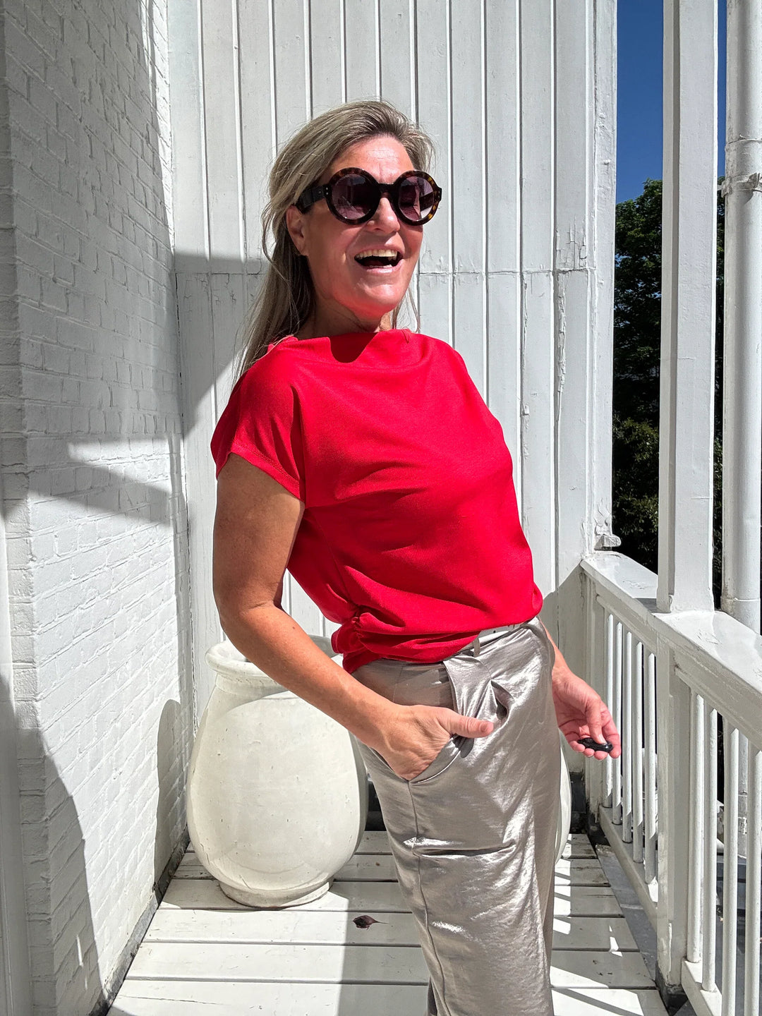 WILLIE™ | CARTOUCHE PRINT TOP