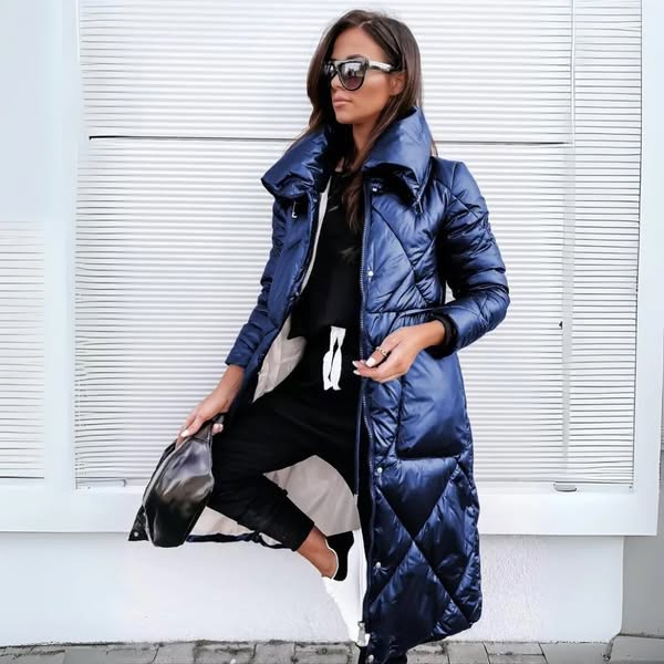 NICOLE™ | LONG QUILTED COTTON JACKET