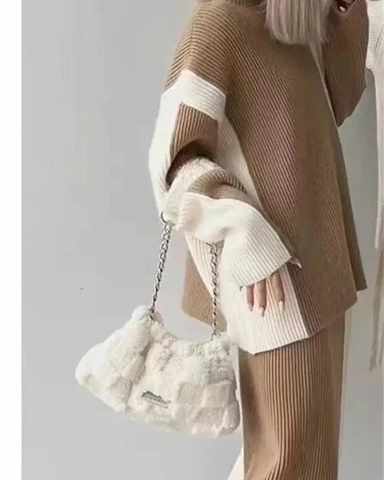 OSORA™ | KNIT SWEATER AND SKIRT SET