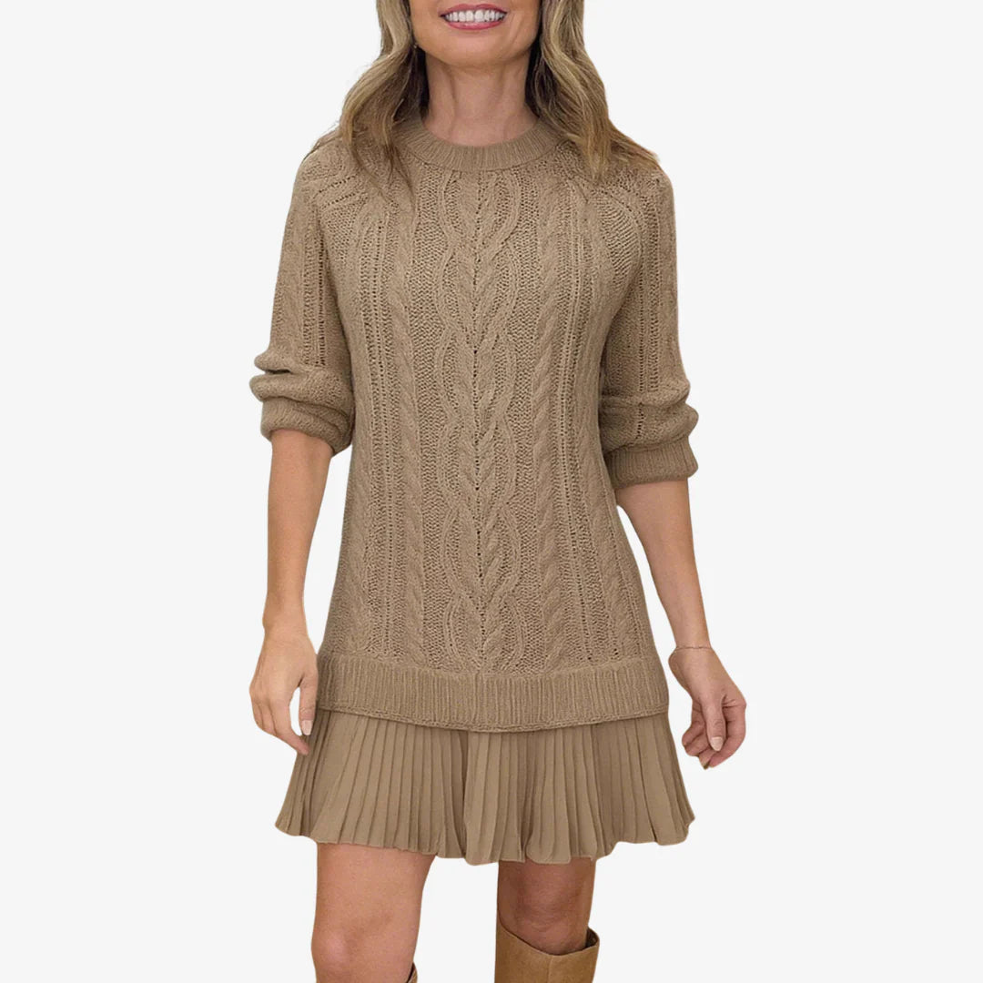GAËLLE™ | KNIT SWEATER DRESS
