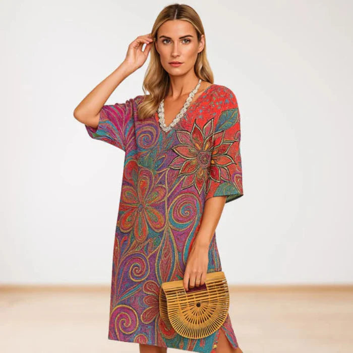 VESTIDO™ | FLOWY MAXI FLORAL DRESS