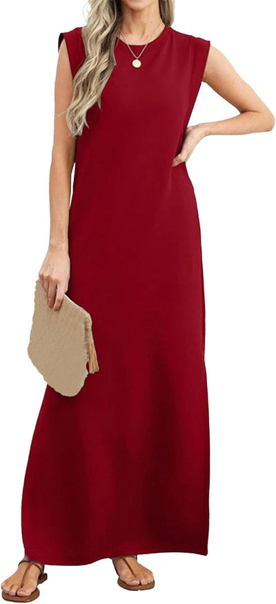 MIRABELLE™ | SPLIT HEM WRINKLE-FREE DRESS