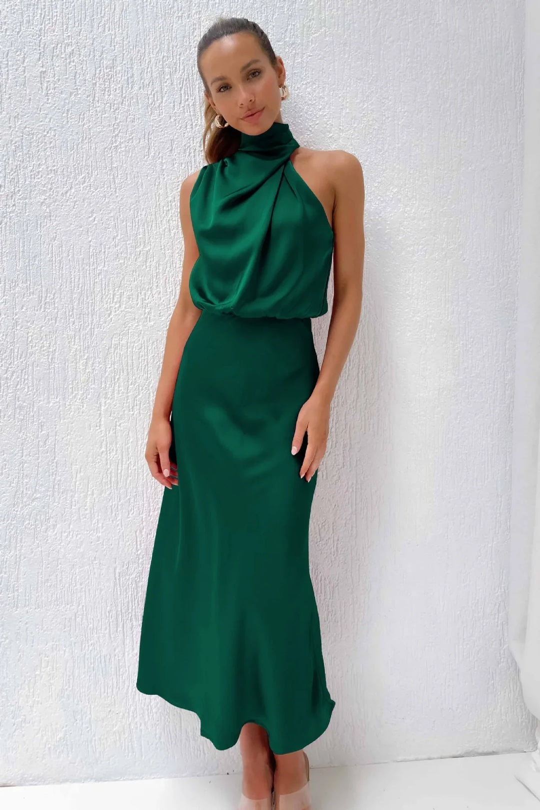 LYDIA™ | LONG HALTERNECK DRESS