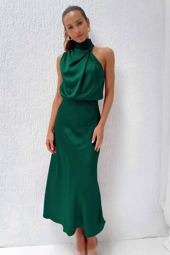 LYDIA™ | LONG HALTERNECK DRESS