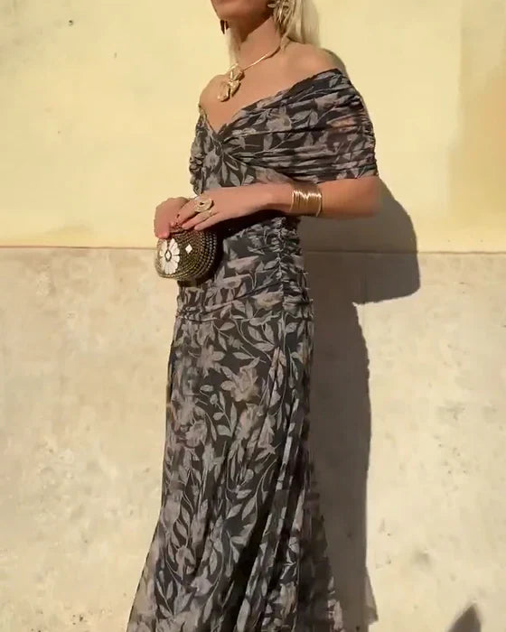 JULIETA™ | LONG V-NECK DRESS