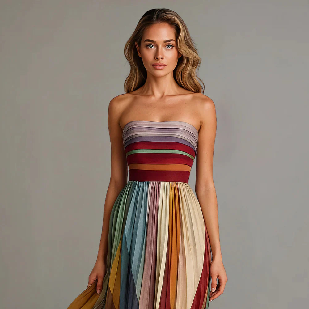 FIORELLA™ | COLORFUL SLEEVELESS DRESS