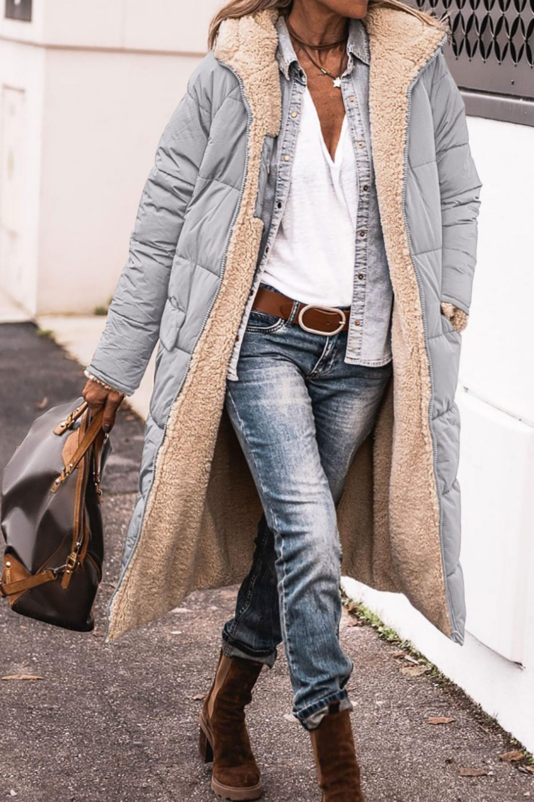 JOHNA™ | LUXE REVERSIBLE SHERPA COAT