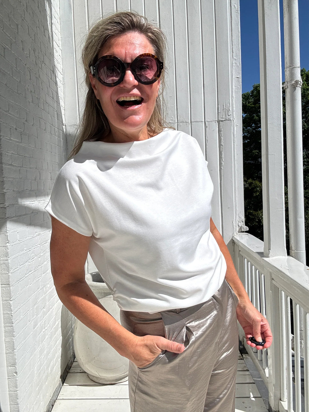 WILLIE™ | CARTOUCHE PRINT TOP