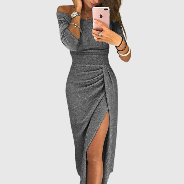 ISABEAU™ | CHIC HALTER MAXI DRESS