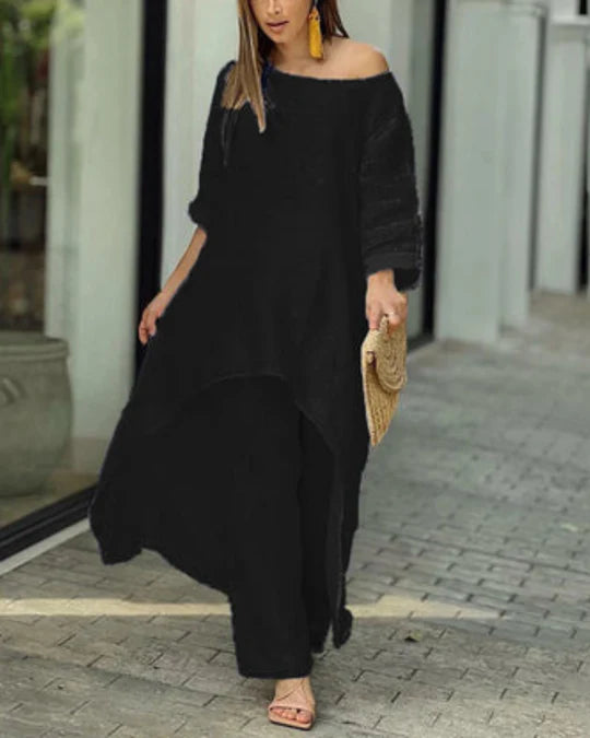 POLIAN™ | COTTON AND LINEN 2 PIECE SET