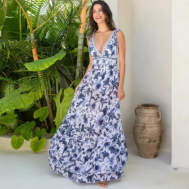 CARY™ | FLORAL PRINT V NECK