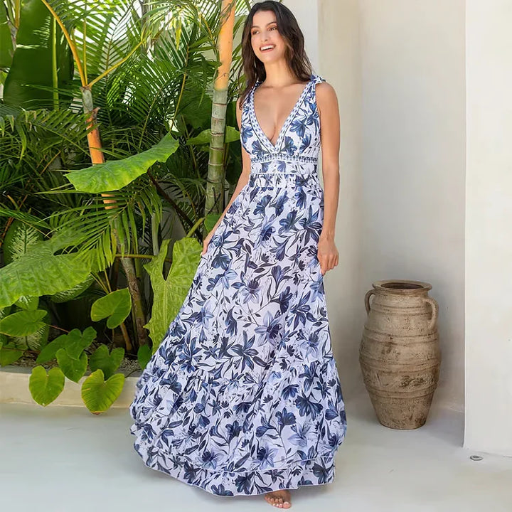 CARY™ | FLORAL PRINT V NECK