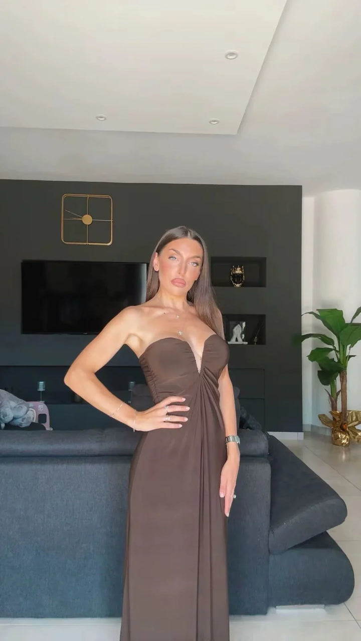 INGRID™ | SWEETHEART NECKLINE MAXI DRESS