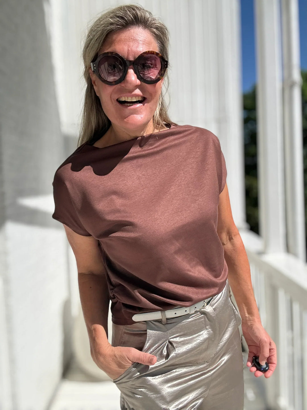 WILLIE™ | CARTOUCHE PRINT TOP