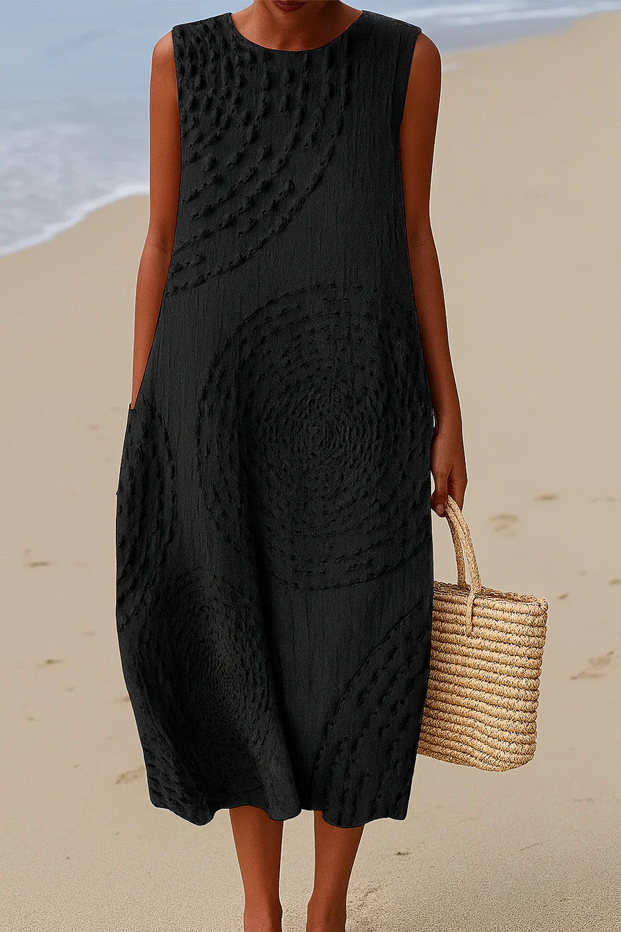 ELARA™ | CASUAL DRESS SLEEVELESS PRINT