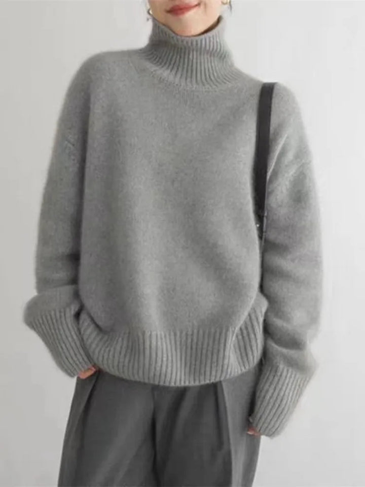 ISABELLA™ | CASHMERE HIGH-NECK SWEATER