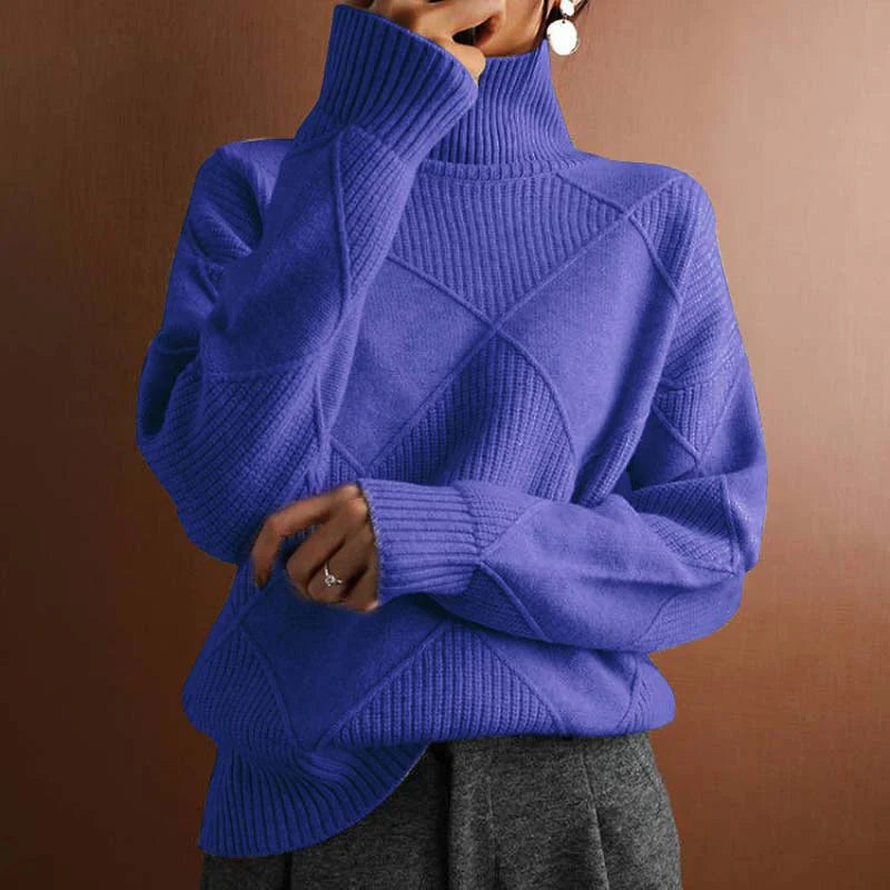LEONA™ | TEXTURED TURTLENECK SWEATER