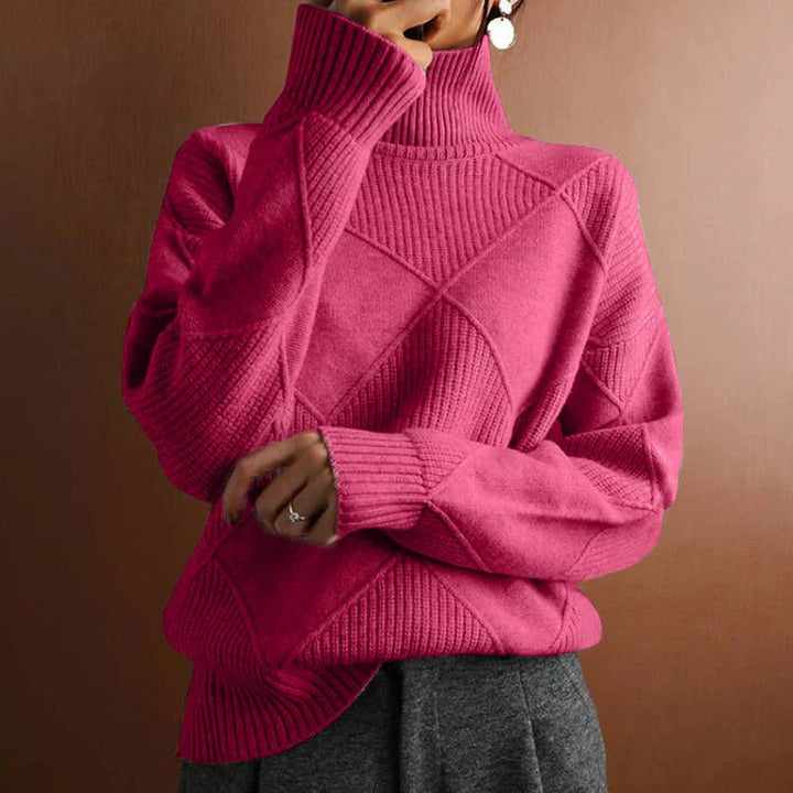 LEONA™ | TEXTURED TURTLENECK SWEATER