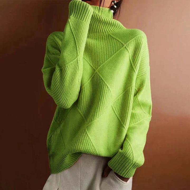 LEONA™ | TEXTURED TURTLENECK SWEATER
