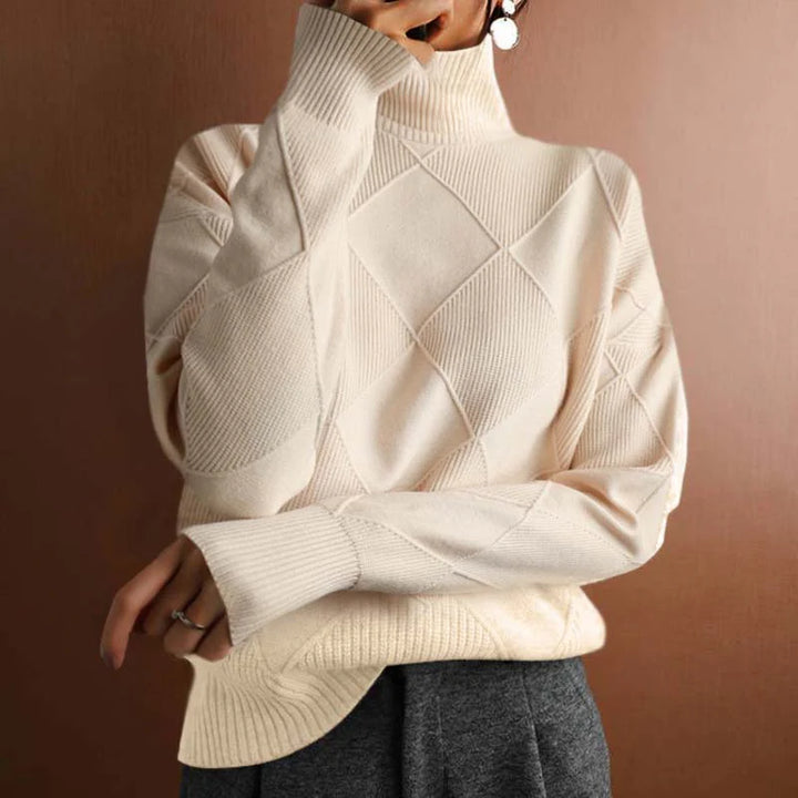 LEONA™ | TEXTURED TURTLENECK SWEATER