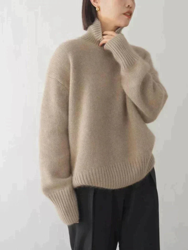 ISABELLA™ | CASHMERE HIGH-NECK SWEATER