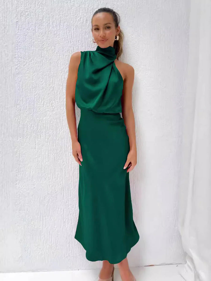 LYDIA™ | LONG HALTERNECK DRESS
