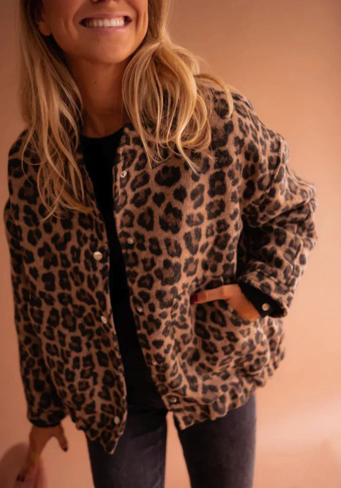 LEONA™ | THE LEOPARD BOMBER JACKET