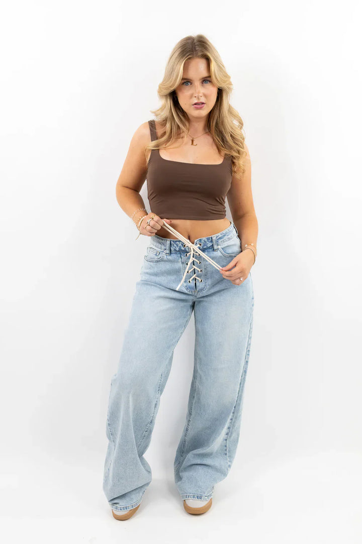 LEAH™ | ROPE LOOSE FIT JEANS