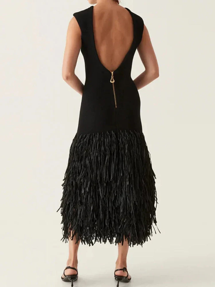 ALINE™ | LONG FRINGED DRESS