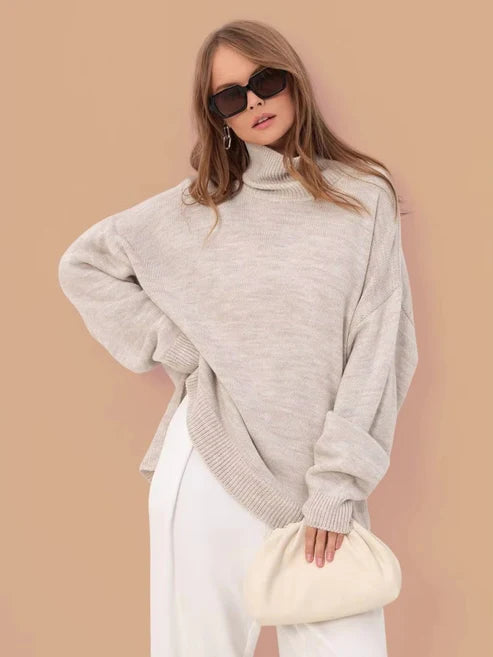 ISLA™ | OVERSIZED SWEATER WITH SPLIT
