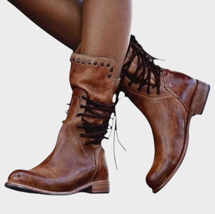 YARA™ | LEATHER LACE-UP BOOTS