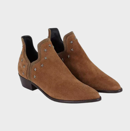 ESTELLE™ | POINTED SUEDE ANKLE BOOTS