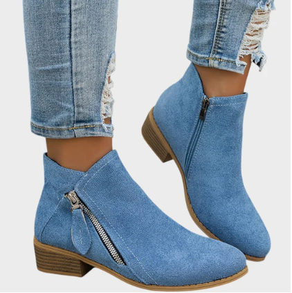 BIANCA™ | SUEDE ANKLE BOOTS WITH HEEL