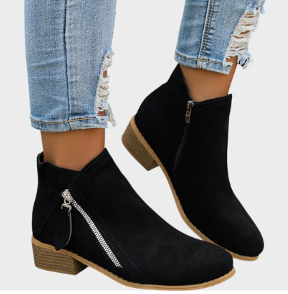 BIANCA™ | SUEDE ANKLE BOOTS WITH HEEL