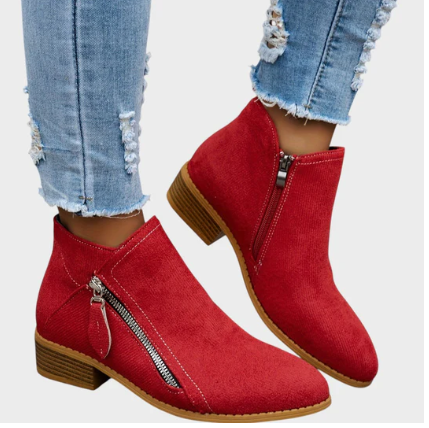 BIANCA™ | SUEDE ANKLE BOOTS WITH HEEL
