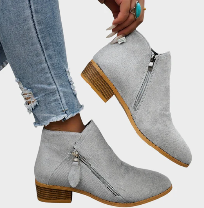 BIANCA™ | SUEDE ANKLE BOOTS WITH HEEL