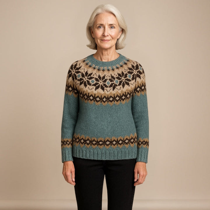 NORA™ | VINTAGE ICELANDIC KNITTED SWEATER
