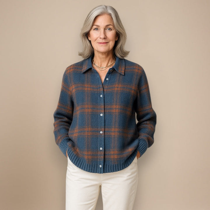 ELLA™ | SOFT BLOUSE WITH CHECK PATTERN