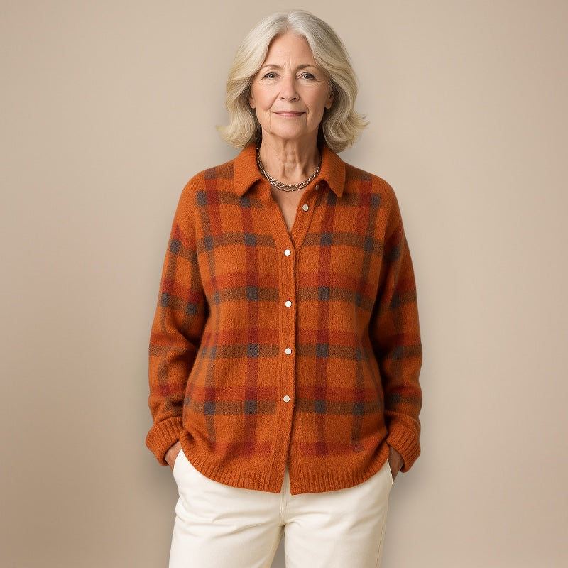 Leandra | Cozy Plaid Overshirt