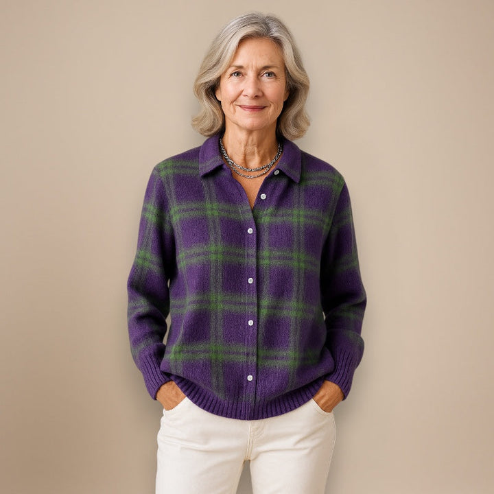 VIVIEN™ | SOFT BLOUSE WITH CHECK PATTERN