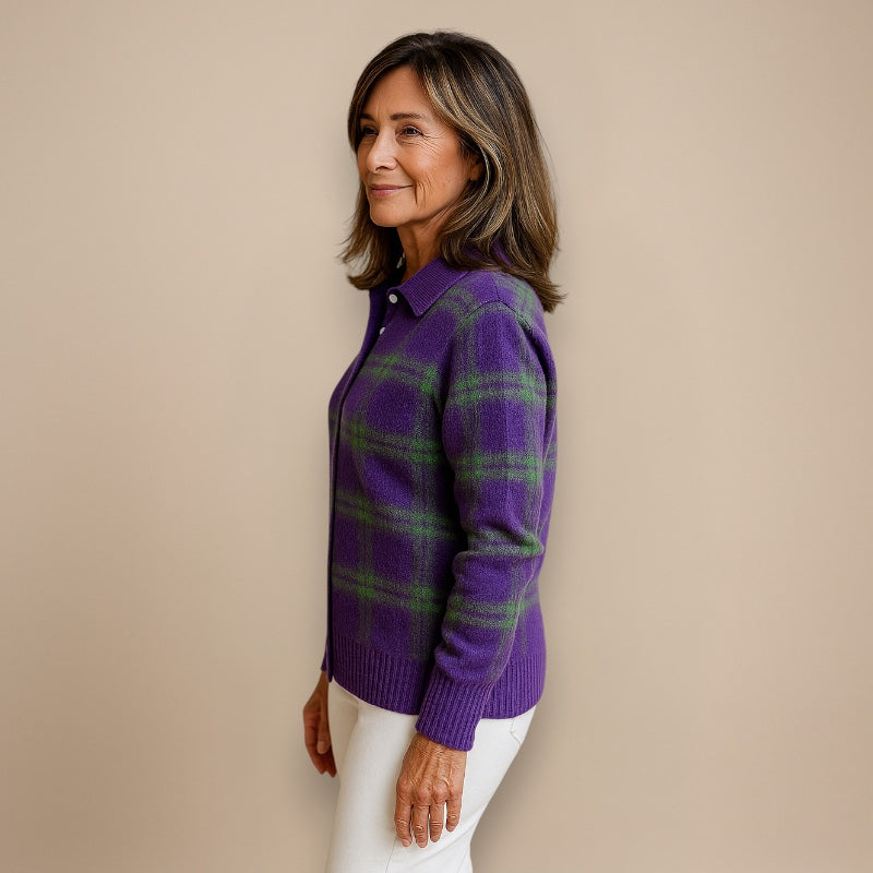 VIVIEN™ | SOFT BLOUSE WITH CHECK PATTERN