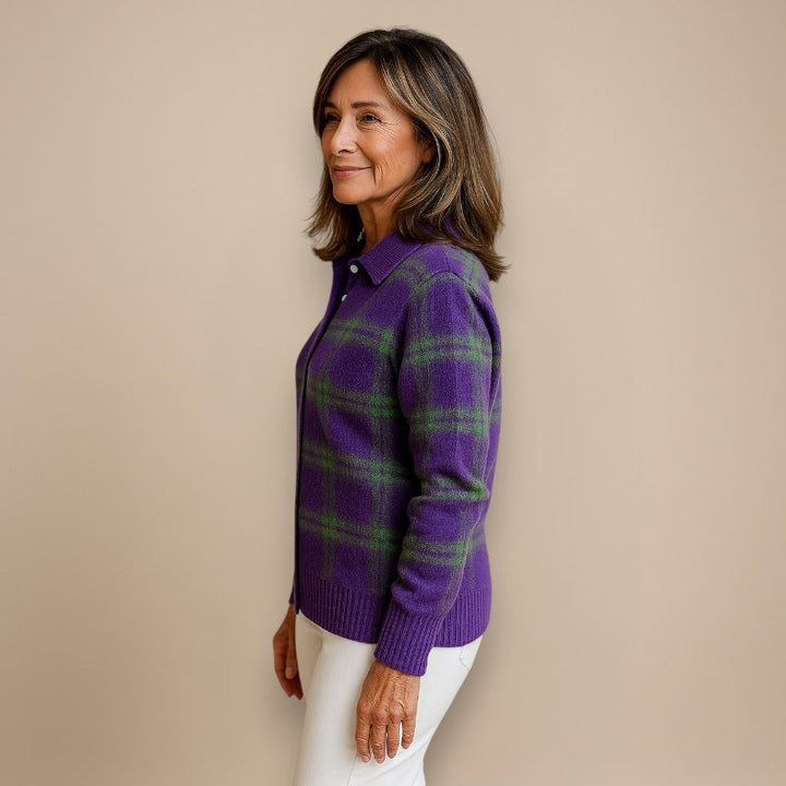 VIVIEN™ | SOFT BLOUSE WITH CHECK PATTERN