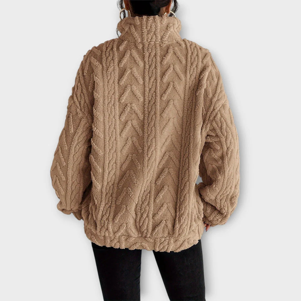 HARRIET™ | WOVEN ZIP-UP PULLOVER