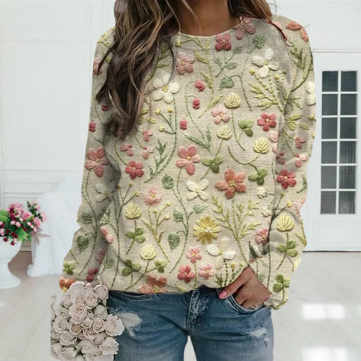 FIONA™ | WOMEN'S FLORAL SWEATER