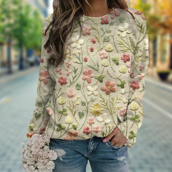 FIONA™ | WOMEN'S FLORAL SWEATER
