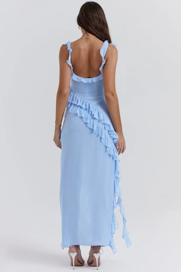 DALILA™ | LONG RUFFLED DRESS