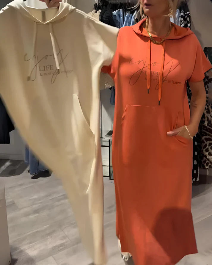 SASKIA™ | CASUAL HOODIE DRESS